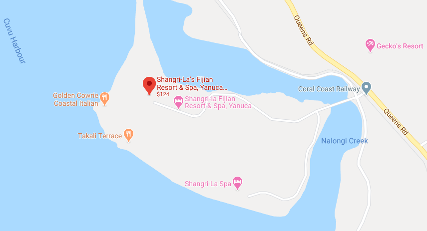 Yanuca Island Fiji Map Hpcc 2020 - Venue